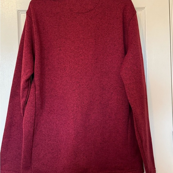 Chaps Men's Deep Red Zip-Up Sweater Size L - Picture 7 of 7